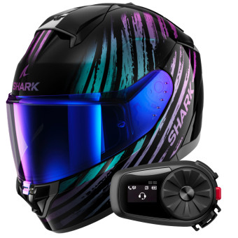 Integrale Shark Ridill 2 Assya KXK + Kit Bluetooth 5S