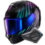 Casque Integrale Shark Ridill 2 Assya KXK + Kit Bluetooth BT Mini