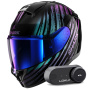 Casque Integrale Shark Ridill 2 Assya KXK + Kit Bluetooth Lokui K30