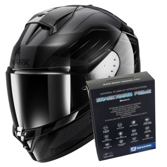 Integrale Shark Ridill 2 Bersek KAA + Kit Bluetooth Sharktooth Prime