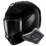 Casque Integrale Shark Ridill 2 Blank BLK + Kit Bluetooth BT Mini