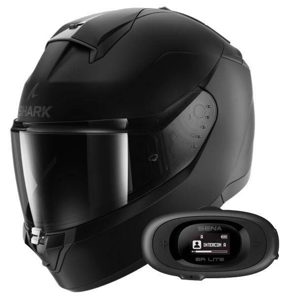 Integrale Shark Ridill 2 Blank Mat KMA + Kit Bluetooth 5R Lite