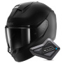 Casque Integrale Shark Ridill 2 Blank Mat KMA + Kit Bluetooth BT Mini