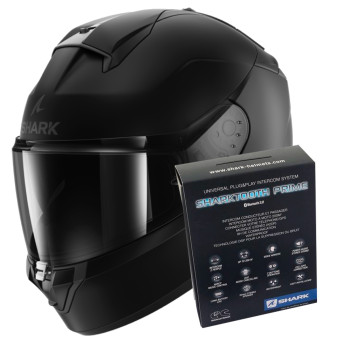Integrale Shark Ridill 2 Blank Mat KMA + Kit Bluetooth Sharktooth Prime