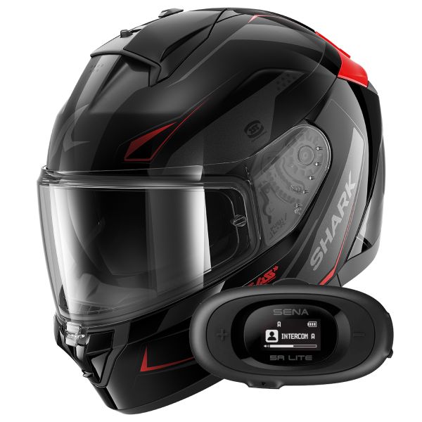 Integrale Shark Ridill 2 Mekarium KAR + Kit bluetooth 5R Lite Solo