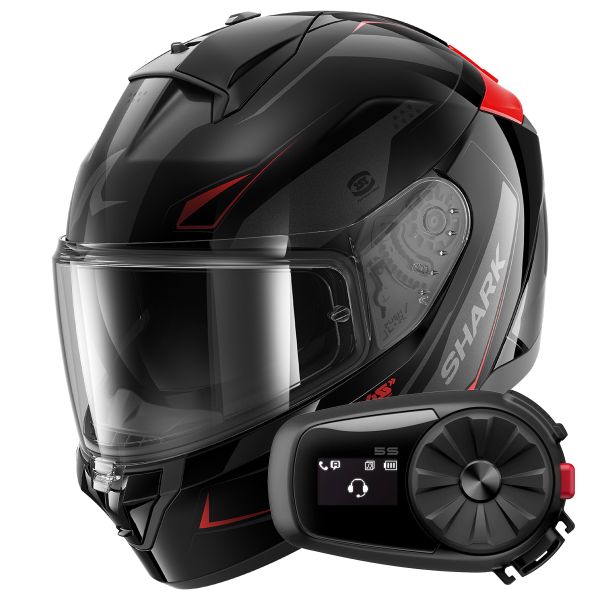 Integrale Shark Ridill 2 Mekarium KAR + Kit Bluetooth 5S Solo