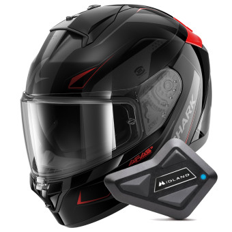 Integrale Shark Ridill 2 Mekarium KAR + Kit Bluetooth BT Mini
