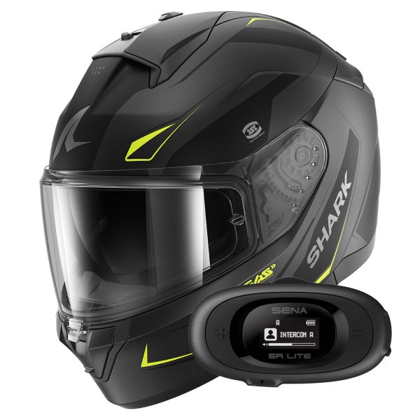 Integrale Shark Ridill 2 Mekarium Mat AAY + Kit bluetooth 5R Lite Solo