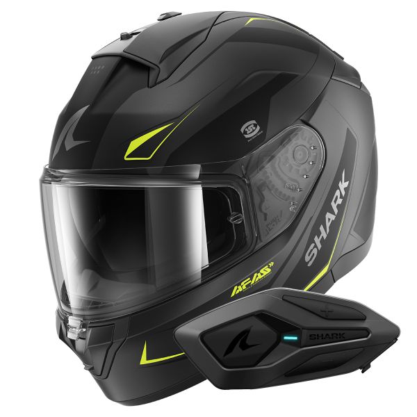 Integrale Shark Ridill 2 Mekarium Mat AAY + Kit Bluetooth Sena for Shark Solo