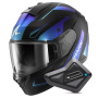 Casque Integrale Shark Ridill 2 Mekarium Mat KBB + Kit Bluetooth BT Mini