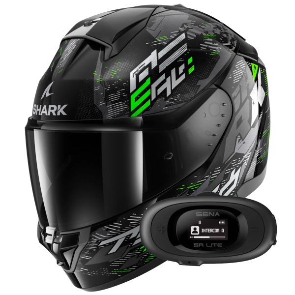 Integrale Shark Ridill 2 Molokai KSG + Kit bluetooth 5R Lite Solo