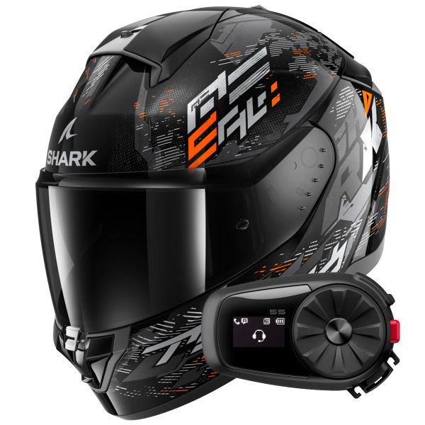 Integrale Shark Ridill 2 Molokai KSO + Kit Bluetooth 5S Solo