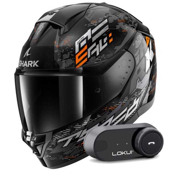 Integrale Shark Ridill 2 Molokai KSO + Kit Bluetooth Lokui K30