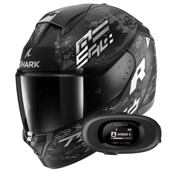 Integrale Shark Ridill 2 Molokai Mat KWS + Kit bluetooth 5R Lite Solo