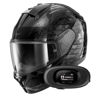 Integrale Shark Ridill 2 Reptaia KAS + Kit bluetooth 5R Lite Solo