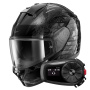 Casque Integrale Shark Ridill 2 Reptaia KAS + Kit Bluetooth 5S Solo