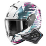 Casque Integrale Shark Ridill 2 Reptaia WVX + Kit Bluetooth BT Mini