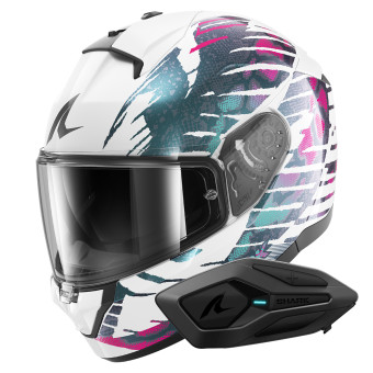 Integrale Shark Ridill 2 Reptaia WVX + Kit Bluetooth Sena for Shark Solo