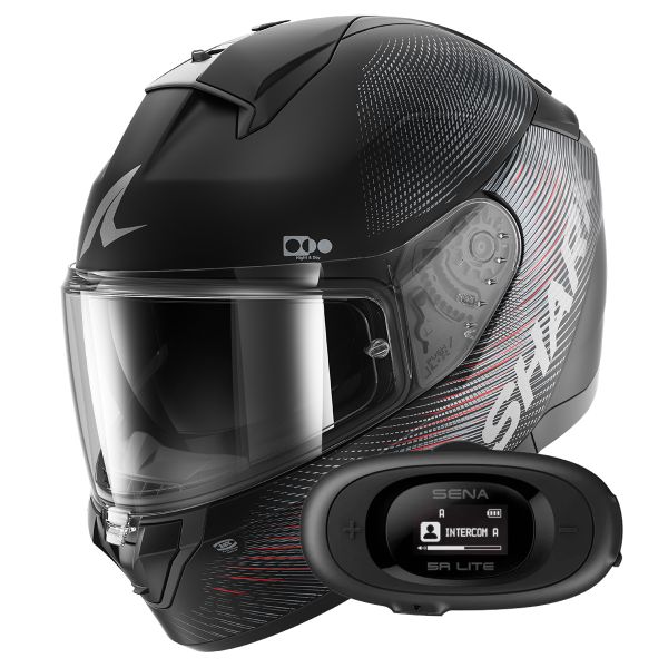 Integrale Shark Ridill 2 SP Lyne Mat KAA + Kit bluetooth 5R Lite Solo
