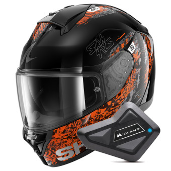 Integrale Shark Ridill 2 Speed-Vib KAO + Kit Bluetooth BT Mini