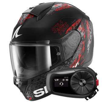 Integrale Shark Ridill 2 Speed-Vib Mat KAR + Kit Bluetooth 5S Solo