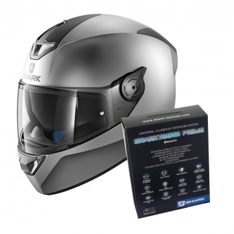 Integrale Shark Skwal 2.2 Blank Mat AMA + Kit Bluetooth Sharktooth Prime