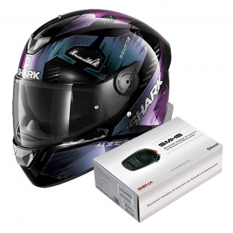Integrale Shark Skwal 2.2 Venger KXK + Kit Bluetooth Sena SMH5
