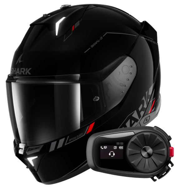 Integrale Shark Skwal i3 Blank SP KAR + Kit Bluetooth 5S