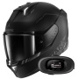 Casque Integrale Shark Skwal i3 Blank SP Mat KAK + Kit Bluetooth 5R Lite