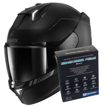 Integrale Shark Skwal i3 Blank SP Mat KAK + Kit Bluetooth Sharktooth Prime