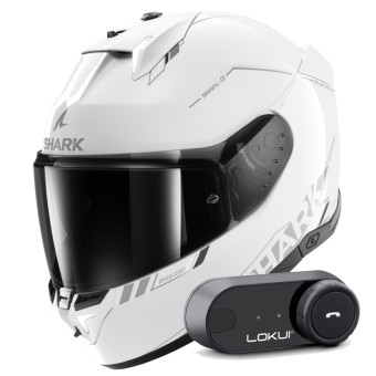 Integrale Shark Skwal i3 Blank SP WSA + Kit Bluetooth Lokui K30