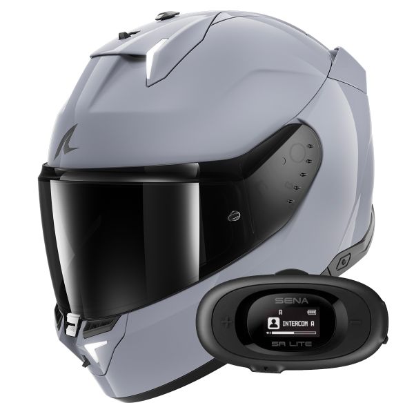 Integrale Shark Skwal i3 Dark Shadow Edition S05 + Kit bluetooth 5R Lite Solo