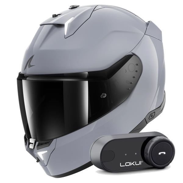 Integrale Shark Skwal i3 Dark Shadow Edition S05 + Kit Bluetooth Lokui K30