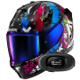 Casque Integrale Shark Skwal i3 Hellcat KUB + Kit bluetooth 5R Lite Solo