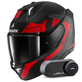 Casque Integrale Shark Skwal i3 Hellcat Mat KUR + Kit Bluetooth Lokui K30 Casque Integrale Shark Skwal i3 Hellcat Mat KUR + Kit Bluetooth Lokui K30