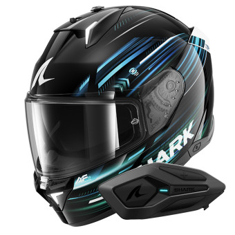 Integrale Shark Skwal i3 Light-Blur KBG + Kit Bluetooth Sena for Shark Solo
