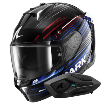 Integrale Shark Skwal i3 Light-Blur KRB + Kit Bluetooth Sena for Shark Solo