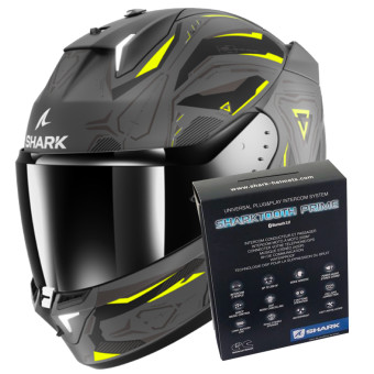 Integrale Shark Skwal i3 Linik AYK + Kit Bluetooth Sharktooth Prime