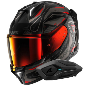 Integrale Shark Skwal i3 Linik KAR + Kit Bluetooth Sena for Shark Solo