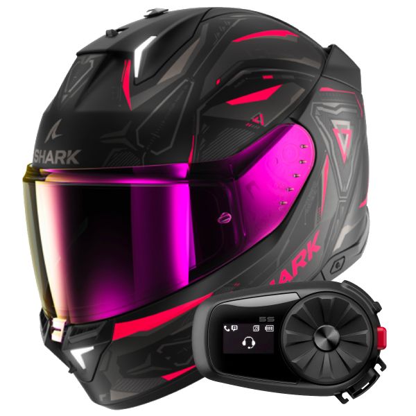 Integrale Shark Skwal i3 Linik Mat KVA + Kit Bluetooth 5S