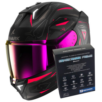 Integrale Shark Skwal i3 Linik Mat KVA + Kit Bluetooth Sharktooth Prime