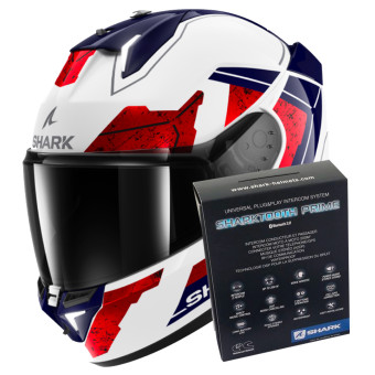 Integrale Shark Skwal i3 Rhad WUR + Kit Bluetooth Sharktooth Prime