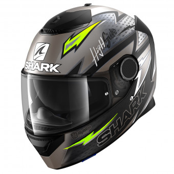 Casque Integrale Shark Spartan 1.2 Adrian Parassol Mat AKY Casque Integrale Shark Spartan 1.2 Adrian Parassol Mat AKY