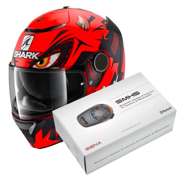 Integrale Shark Spartan 1.2 Replic Lorenzo Austrian GP Mat RKR + Kit Bluetooth Sena SMH5 Integrale Shark Spartan 1.2 Replic Lorenzo Austrian GP Mat RKR + Kit Bluetooth Sena SMH5
