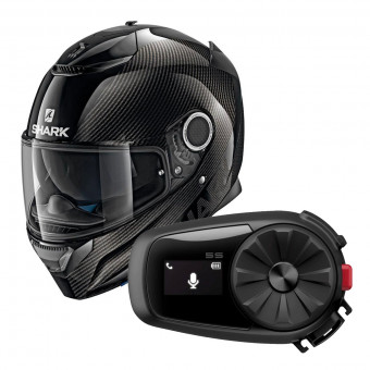 Integrale Shark Spartan Carbon 1.2 Skin DKA + Kit Bluetooth Sena 5S