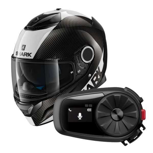 Integrale Shark Spartan Carbon 1.2 Skin DWS + Kit Bluetooth Sena 5S