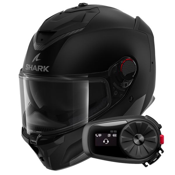 Integrale Shark Spartan GT Pro Blank Mat KMA + Kit Bluetooth 5S Solo