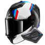 Casque Integrale Shark Spartan GT Pro Dokhta Carbon DWB + Kit Bluetooth BT Mini