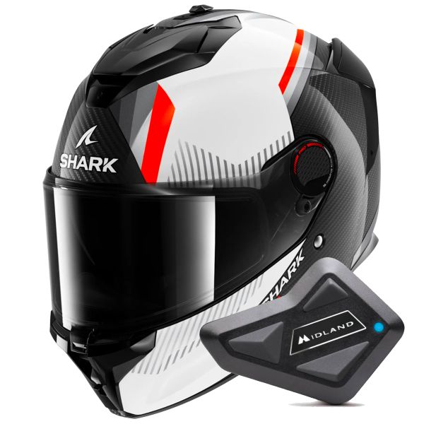 Integrale Shark Spartan GT Pro Dokhta Carbon DWO + Kit Bluetooth BT Mini