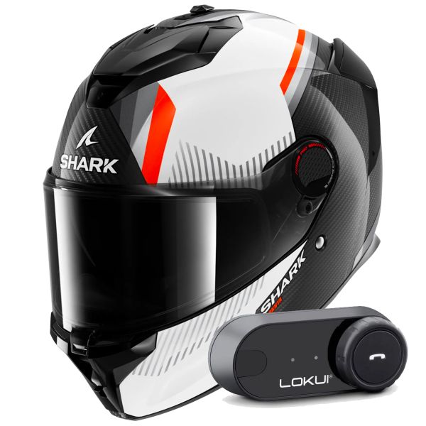 Integrale Shark Spartan GT Pro Dokhta Carbon DWO + Kit Bluetooth Lokui K30